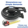 Roue Folle de Mini-pelle YUCHAI YC85 RUBBER