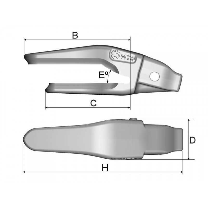 Porte-dent 1MA60WC70 MTG Starmet