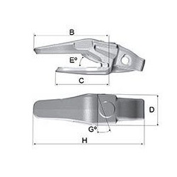 Porte-dent 1MA60WRD65 MTG Starmet
