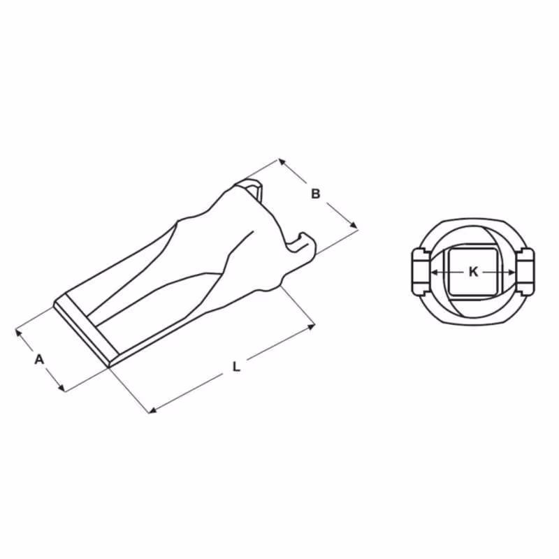 Dent 27SYL système Esco Helilok adaptable