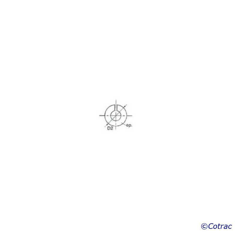 Rondelle de Clavetage ARDEN RO200 - Plan