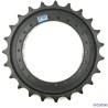 Barbotin de Pelleteuse HYUNDAI R180 LC Serie 7A 1-85