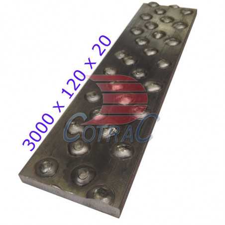 Acier de Blindage Billés 3000 x 120 x 20