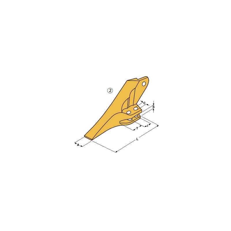 Dent à boulonner E25L