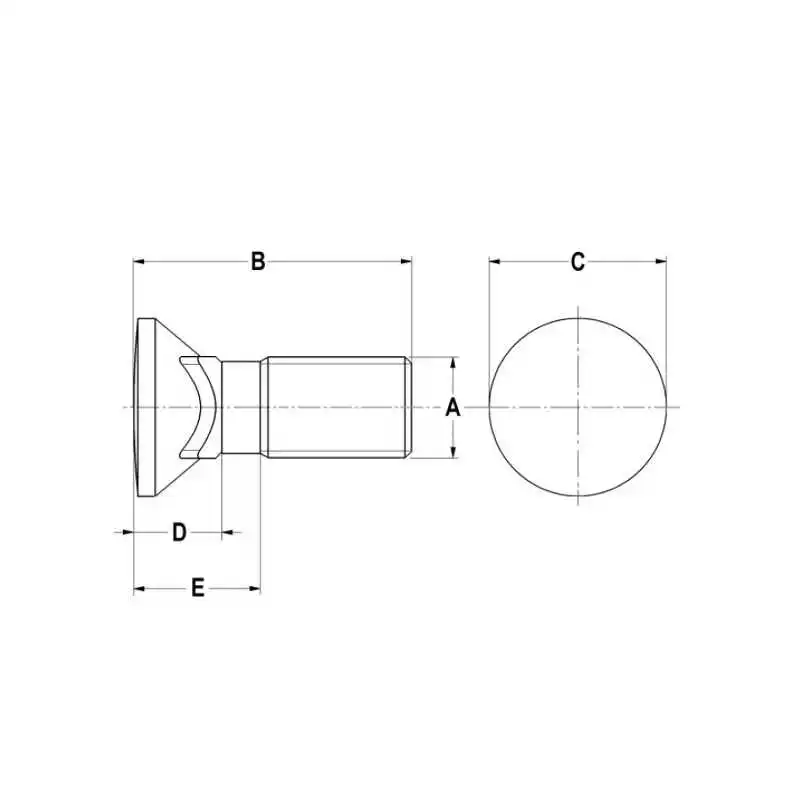 Vis TFCC 1" 1/4 x 4" 1/2 (31.8 x 114.3 mm)