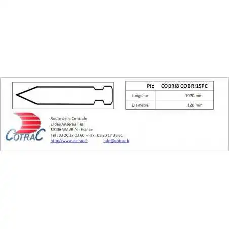 Pic marteau BRH INDECO HP 2000 et INDECO MES 2000 Pic marteau BRH INDECO HP 2000 et INDECO MES 2000