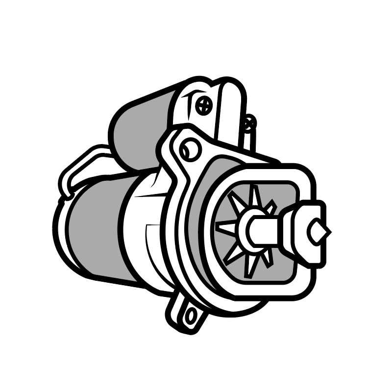 Démarreur pour KUBOTA KX61-2