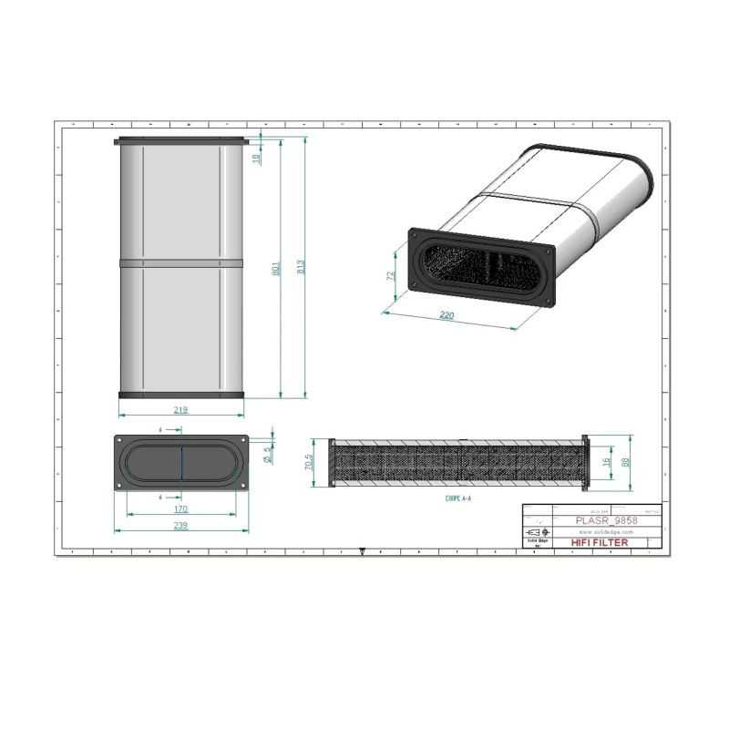 Filtre à air ASR985800AG022