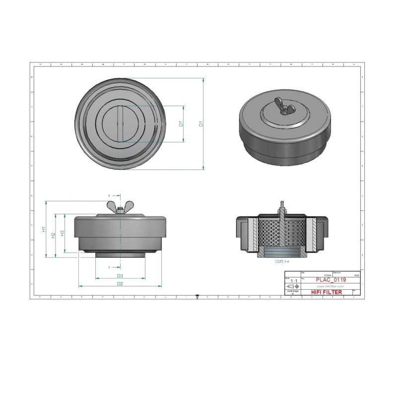 Filtre d'aération FS233