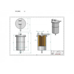 Filtre à gasoil FT24 V