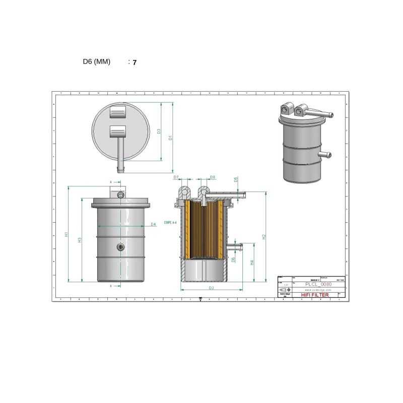 Filtre à gasoil FT25 V