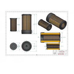 Filtre à air sécurité KA16652