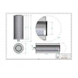 Filtre séparateur air/huile OA1036