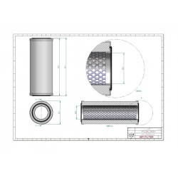 Filtre séparateur air/huile OA1067
