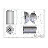 Filtre séparateur air/huile OA1215