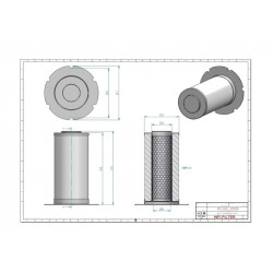 Filtre séparateur air/huile OE3011