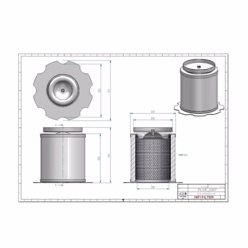 Filtre séparateur air/huile OE7233