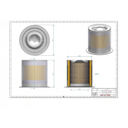 Filtre séparateur air/huile OS5250