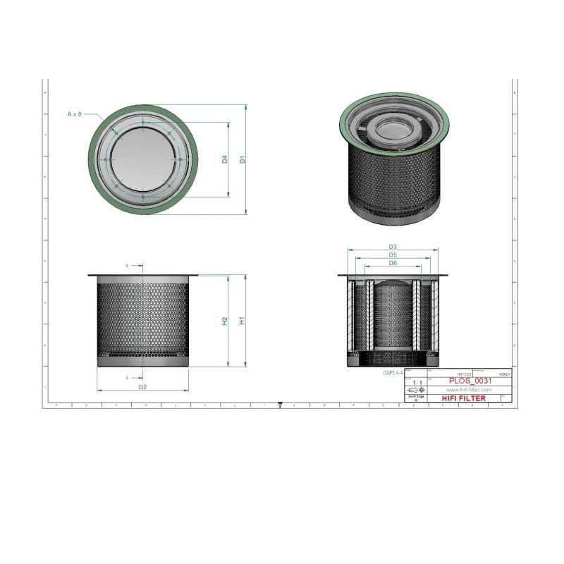 Filtre séparateur air/huile OS5292