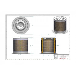 Filtre séparateur air/huile OS8020