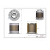 Filtre séparateur air/huile OS857