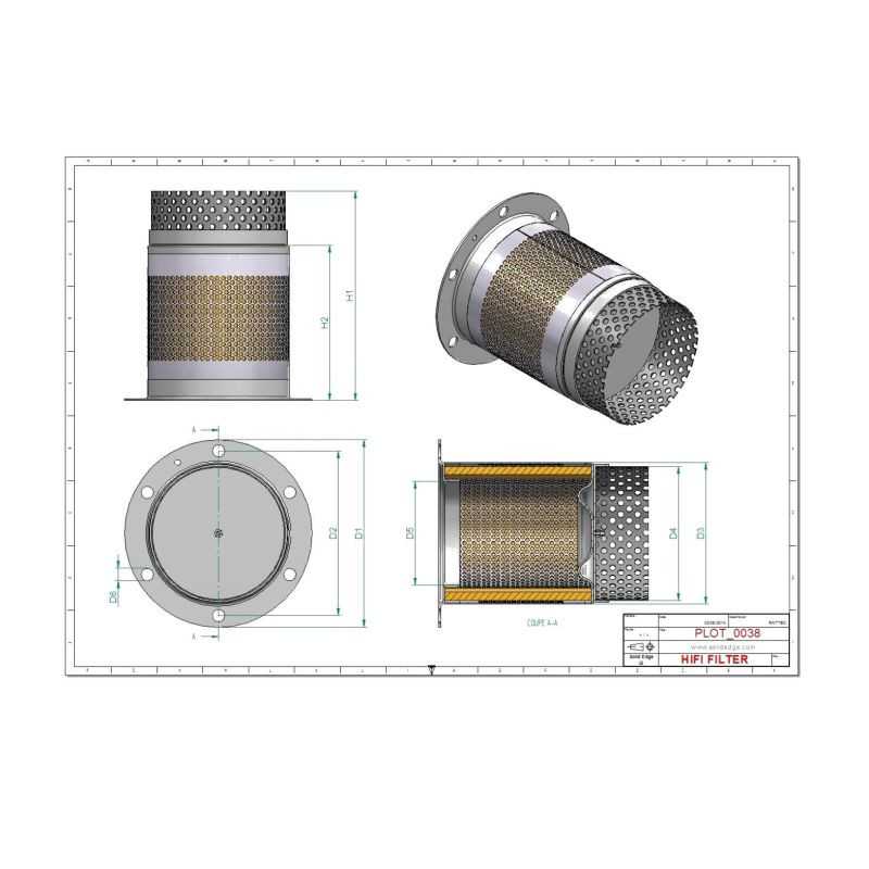Filtre séparateur air/huile OT2035