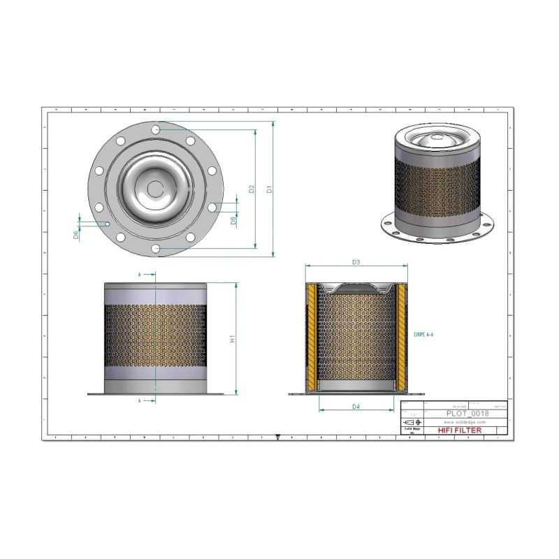 Filtre séparateur air/huile OT2041