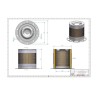 Filtre séparateur air/huile OT2041