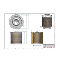 Filtre séparateur air/huile OT2049