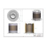 Filtre séparateur air/huile OT2055