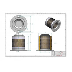 Filtre séparateur air/huile OT2118