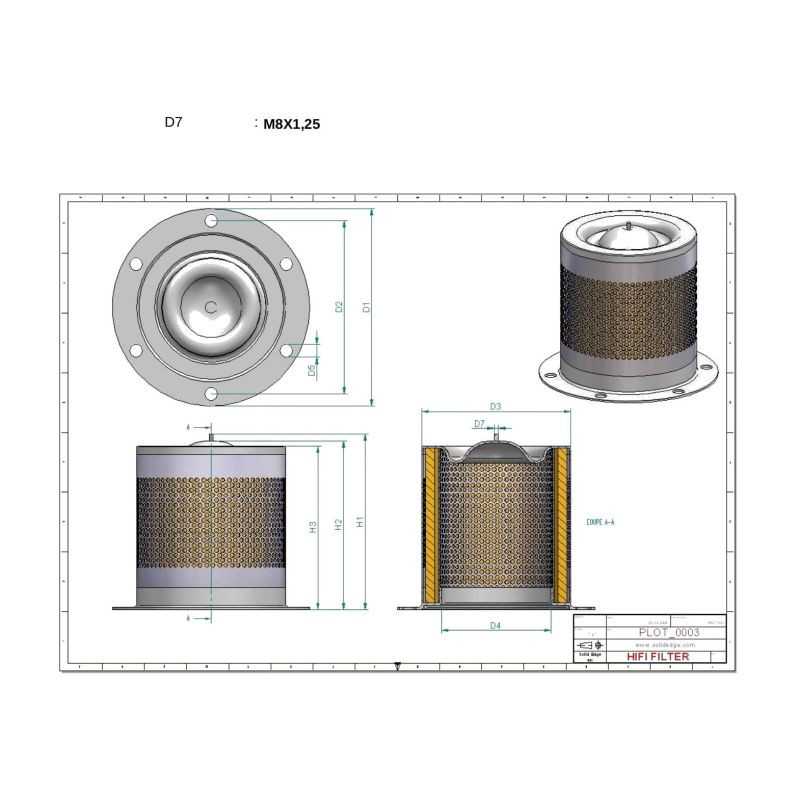Filtre séparateur air/huile OT2433