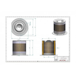 Filtre séparateur air/huile OT6313-01