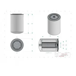 Filtre séparateur air/huile OV6079