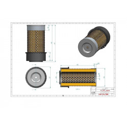 Filtre à air primaire SA11795K