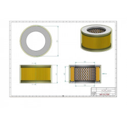 Filtre à air primaire SA12166