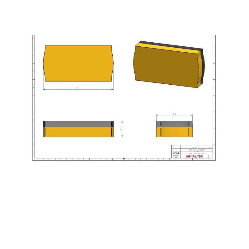 Filtre à air primaire SA12377