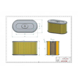 Filtre à air SA12405