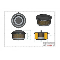 Filtre à air primaire SA12464