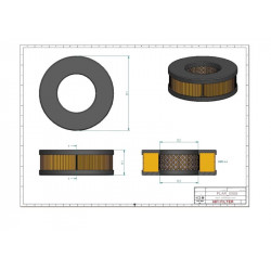 Filtre d'aération SA12560