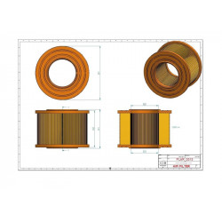 Filtre d'aération SA12604