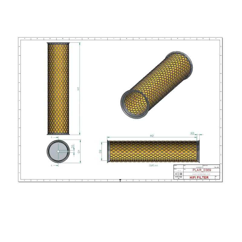 Filtre à air sécurité SA12875