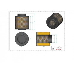 Filtre à air primaire SA13115