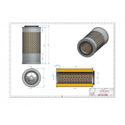 Filtre à air primaire SA14014