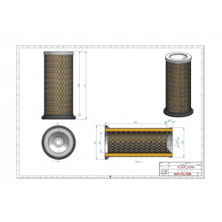 Filtre à air sécurité SA16026