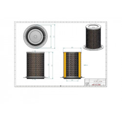 Filtre à air sécurité SA16135