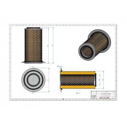Filtre à air primaire SA16380