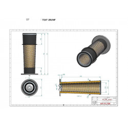 Filtre à air primaire SA16397