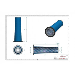 Filtre à air sécurité SA16398