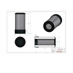 Filtre à air primaire SA16656